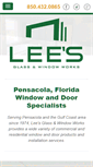 Mobile Screenshot of leesglass.com